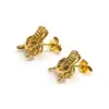 Pendientes de acero de titanio con personalidad dominante de moda pendientes para hombre pop punk retro ins pendientes callejeros al por mayor