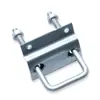 Placa de presión fotovoltaica, placa de presión de doble orificio galvanizada en caliente, accesorios de soporte solar fotovoltaico doblado de zinc-aluminio-magnesio para fijación de panel fotovoltaico