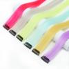 Extensiones de Cabello de Colores para Mujer de Comercio Exterior en Stock, Pinzas de Pelo Trenzadas de una Sola Pieza, Extensiones de Cabello para Colgar en las Orejas, Pelucas al por Mayor