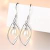 Yihua Estilo Coreano Novo Pérola Prata Brincos Pendentes Femininos de Aniversário Elegantes Longos Criativos Simples Combinação Total Geração Cabelo