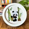 Bolsa de material para bordado DIY pintura colgante de panda estilo nacional regalo conmemorativo bordado lu pintura creativa hecha a mano kit de punto de cruz