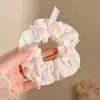 Laço de Cabelo Grande Versátil para o Dia a Dia Outono e Inverno para Mulheres Laço de Cabelo de Alta Qualidade Elástico de Rabo de Cavalo Grande de Bolinhas Corda de Cabelo