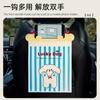 Bolsa de Basura Colgante para Coche, Bote de Basura para Coche, Bolsa de Limpieza Portátil, Bolsa de Almacenamiento para Coche con Soporte