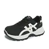 Sapatos Agan Femininos 2026 Novo Estilo Superfície de Couro Sapatos Femininos Impermeáveis Antiderrapantes Absorção de Choque Leves para Corrida Brancos Casuais Sapatos Esportivos