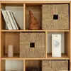 Cesta de Almacenamiento de Ratán Personalizada para Sala de Estar, Cesta de Almacenamiento Tejida para Organizar Artículos Varios, Cesta de Almacenamiento Plegable para Cajón de Armario de Rejilla