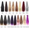 Comercio exterior 100g peluca de onda profunda pelo para crochet cabello rizado Pelo de Onda Profunda a Granel fibra química rollo latinoamericano