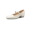 Zapatos Mary Jane Estilo Francés 2026 Modelo Nuevo Punta Redonda Tacón Bajo con Correas, Zapatos de Nicho Princesa Socialité, Tallas 33-43