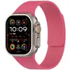 Adecuado para Apple Watch Ultra9876543210 Generación Se Correa de Reloj de Silicona Suave Magnética con Textura de Grano