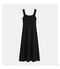 Vestido Longo Elegante de Tricô com Ombro a Ombro Estilo Coreano Outono/Inverno 2024 Sem Mangas com Vestido Camisola