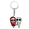 Série de Halloween Mais Vendida Transfronteiriça Desenho Animado Pvc Borracha Macia Metal Chaveiro Pingente de Bolsa DIY Pequeno Acessório Decorativo