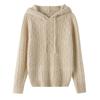 Suéter de caxemira outono e inverno 2024 Novos meninos e meninas com capuz suéter de bebê Pullover torcendo camisa de base grossa