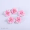 Conjunto de materiais DIY de flor de simulação rosa flor artificial flor de seda flor para grampo de cabelo cocar chapéu de acadêmico flor adesiva decoração de bolsa de dor