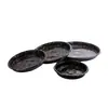 Caja de Empaque para Sushi Hoja Dorada Caja Redonda de Empaque Impresa para Bento Japonés con Tapa Caja de Empaque Comercial para Llevar Desechable