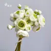 Flores de Lótus Artificiais Transfronteiriças para Decoração de Sala de Estar Interna e Mesa de Jantar, Ornamentos de Arte de Flor de Chá, Flores Artificiais para Atacado