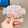 Accesorios para el Cabello de Niña Pinza de Pelo con Lazo de la Princesa Elsa Pinza con Borla para Niña Dulce No Lastima el Cabello Pinza de Pelo a la Moda Tocado