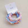Paquete de 3 tarjetas de otoño e invierno, nuevo color, anillo de lana con puntos para el cabello, traje de alta elasticidad para niña, cuerda para el cabello con forma de corazón envuelta en tendón de goma para mujer