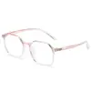 Gafas Retro Poligonales de Color Cambiante Transfronterizas, Versátiles y de Moda, Gafas Anti Luz Azul, Simples y Casuales, Se Pueden Personalizar con Graduación
