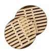 Esterilla Redonda de Bambú para Cocinar al Vapor para Uso Doméstico, Lámina Gruesa de Bambú para Cocinar al Vapor, Rejilla Universal de Bambú para Cocinar al Vapor, Cesta Vaporera, Exportación de Fábrica, Venta al por Mayor por Unidad