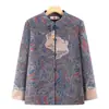 Elegante abrigo de otoño de la abuela, moderno top de estilo chino para mujeres de mediana edad y mayores, nueva ropa estilo Tang de primavera y otoño para señoras mayores