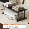 Estante para impresora, estante de almacenamiento de doble capa para escritorio de oficina, estante de almacenamiento multifuncional para papel A4 y copiadoras