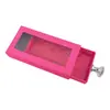 Cajas para Pestañas Multicolores con Ventana en Stock, Cajas tipo Cajón Transparentes Cuadradas con Ventana y Asas, Cajas de Empaque, Cajas de Empaque para Cosméticos
