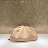 Diseño de Nicho Bolso de Cuero Genuino para Mujer Hombro Cruzado Bolso Dumpling Bolso de Mano Bolso Nube de Piel de Vaca Bolso Pequeño Plisado para Axila
