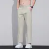 2026 Verão Novos Calças Cropped Masculinas Slim Retas Finas Calças Meninos Largas Versáteis Casuais Calças Masculinas