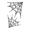 Calcomanía de Tatuaje de Araña de Halloween Transfronteriza Divertida Cara de Horror Impermeable Telaraña Fiesta Calcomanía de Tatuaje