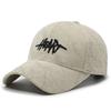 Gorra de Béisbol de Pana Bordada con Letra para Mujer, Versión Coreana de Otoño e Invierno, Nueva Gorra de Pico Versátil Adelgazante, Sombrero de Sol para Hombres Modernos