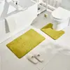 Juego de Alfombrillas de Piso de Coral Polar Transfronterizo Estilo Simple Baño Antideslizante Fácil de Limpiar Baño Absorbente de Agua Alfombrilla de Piso