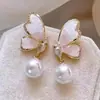 Estilo Férias Brincos Grandes de Flor na Beira-Mar Ráfia Popular High-End Luxo Leve Brincos de Estrela Brincos Elegantes de Nicho