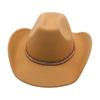 Sentido avanzado de accesorios de diamante medio sombrero al por mayor sombrero vaquero Amazon transfronterizo estilo europeo y americano británico sombrero de jazz hombres y mujeres