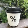 Copo de Café Descartável com Tampa para Bebida Quente Leite de Soja Chá com Leite Copo de Papel Kraft para Embalagem Comercial Yixu Bebida Fria Shihuai
