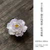 Enfeites de Flores Cerâmicas Artesanais, Flores Realistas Eternas, Porta Incenso para Casa, Decoração para Cerimônia do Chá Chinesa, Pequeno Suporte para Incenso