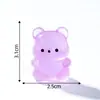 Urso Cartoon Fofo Luminoso Boneca Casa de Boneca Decoração DIY Acessórios de Sacola Surpresa Paisagem em Miniatura Ornatos Pequenos de Mesa