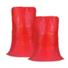 Bolsa de embalaje para mudanza de logística express de plástico PP rojo brillante fábrica venta al por mayor bolsa tejida piel de serpiente saco bolsa para pienso