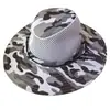 Sombrero de pescador para hombre, sombrero de verano con camuflaje de ala ancha, parasol para exteriores, montañismo, ciclismo y viajes.