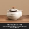 Bege Fábrica Forno Ru Jiangshan Conjunto de Chá com Imagem Conjunto de Chá Kung Fu Bule de Cerâmica Tigela de Cobertura Copo Masculino Xícara Tubo de Chá