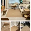 Alfombra Anti-Polvo Imitación Sisal para Sala de Estar, Dormitorio, Decoración de Estudio, Alfombra para Sofá, Mesita de Noche, Hotel, Casa de Huéspedes, Oficina