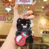 Jinnew Série Original de Animais Fofinhos - Pingente de Gato com Guitarra Eletrônica Chaveiro de Pelúcia Boneca Fofa