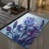 Tapete de entrada estilo retrô chinês, tapete de casa, tapete de entrada de corredor, tapete absorvente de banheiro, capacho antiderrapante
