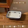 Juego de Bol Pequeño Floral Cerámico Estilo Europeo Retro y Platos, Color Bajo Esmalte, Tazones de Arroz para el Hogar, Platos, Platos para Pescado, Juego de Vajilla