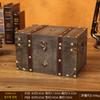Caja de Joyería Nueva Caja de Almacenamiento de Madera con Cerradura Caja de Almacenamiento Caja de Embalaje de Piedra Caja de Madera Estilo Retro Personalizado Venta al por Mayor