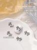 Metal Bow Nail Art Acessórios prata Mini Tridimensional Liga Asa Borboleta Diamante Nail Decoration