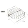 Set de Bandeja de Silicona para Hornear y Rejilla para Cocinar al Vapor para Freidora de Aire Transfronteriza Cosori, Bandeja para Hornear Antiadherente Resistente a Altas Temperaturas y Rejilla para Cocinar al Vapor