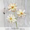 Simulação de cor champanhe para casamento, buquê falso de flores, material para decoração de hotel, layout de casamento, fundo de estrada, arranjo de flores por atacado
