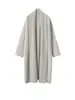 Casaco Cardigan de Cashmere Solto e Casual de Comprimento Médio, Xale para Mulheres, Capa Engrossada, Novidade em Tricô para Outono e Inverno 2025