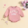 Roupas Infantis Transfronteiriças Suéter Doce Moletom de Manga Longa Macacão Romper Estiloso Bordado de Letras para Meninos