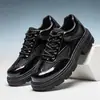 Zapatos Casuales de Cuero para Hombre Verano 2026, Zapatos Casuales Versátiles de Moda, Zapatos de Cuero de Punta Ancha Tendencia Estilo Coreano, Zapatos Derby para Hombre