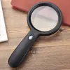 Lupa de Mano Recargable por USB 10X Lente Óptica para Lectura de Personas Mayores, Lectura de Periódicos, Experimentos Científicos de Estudiantes